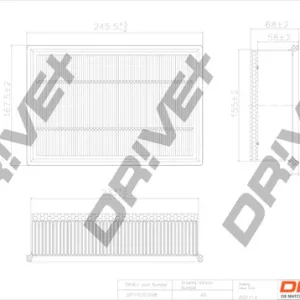 Direttamente Dal Produttore Dr!ve+ DP1110.10.0198 - Filtro aria ATP Autoricambi