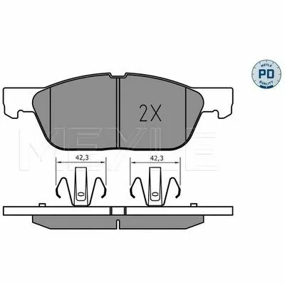 Prezzo Di Fabbrica MEYLE-ORIGINAL True to OE. 025 224 1219 Kit Pastiglie Freno, Freno a Disco