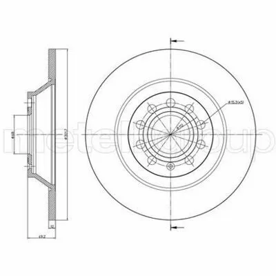 Più Venduto CIFAM 800-865C Disco Freno