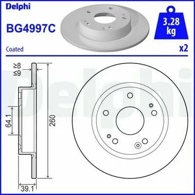 Affare DELPHI BG4997C Disco Freno