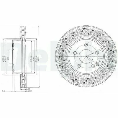 DELPHI BG4142C Disco Freno Consegna Rapida