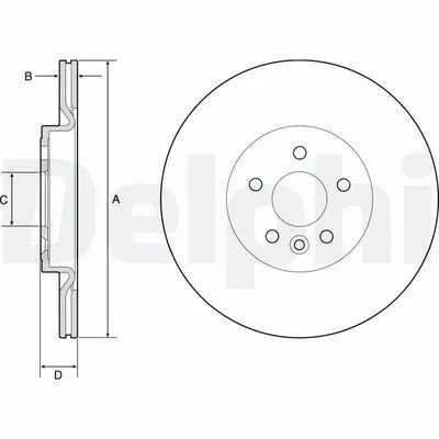 Compra Online DELPHI BG4786C Disco Freno