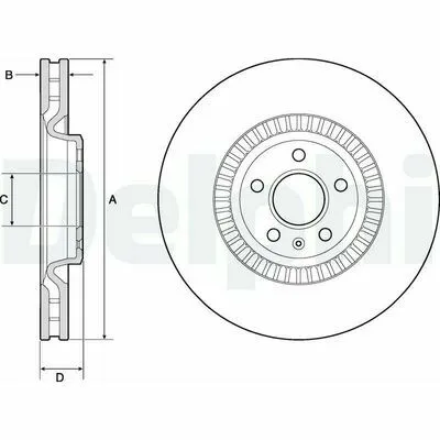 DELPHI BG9171C Disco Freno Offerta