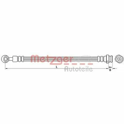 Consegna Rapida METZGER 4110718 Flessibile del Freno