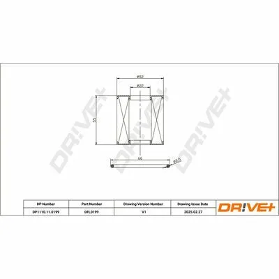 Scelto Dai Clienti DR!VE+ DP1110.11.0199 Filtro Olio