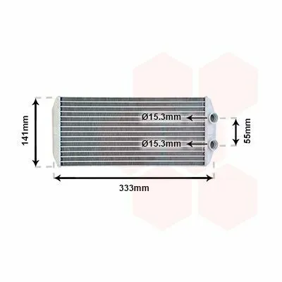 VAN WEZEL 40006312 Scambiatore Calore, Riscaldamento Abitacolo Prezzo Di Fabbrica