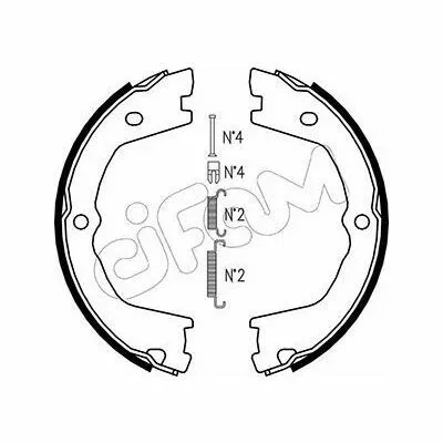 CIFAM 153-086K Kit Ganasce Freno Promozione