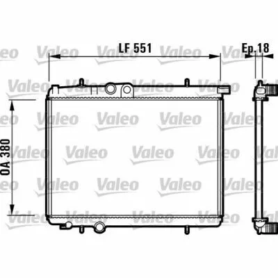 VALEO 732886 Radiatore, Raffreddamento Motore Nuova Collezione