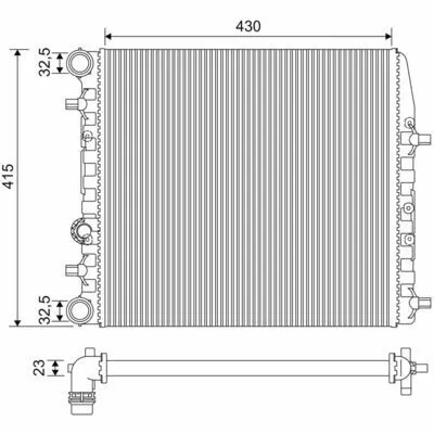 VALEO 733062 Radiatore, Raffreddamento Motore Nuovo Arrivo