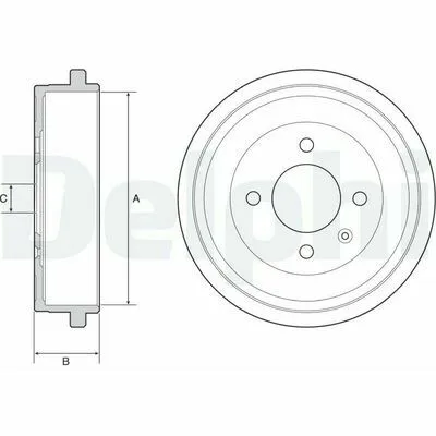 Super Prezzo DELPHI BF549 Tamburo Freno
