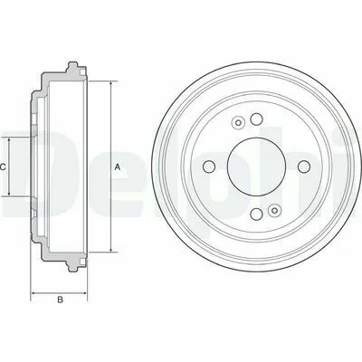 DELPHI BF551 Tamburo Freno Compra Oggi Stesso
