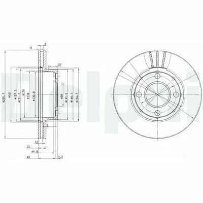 Acquista Ora DELPHI BG2668 Disco Freno