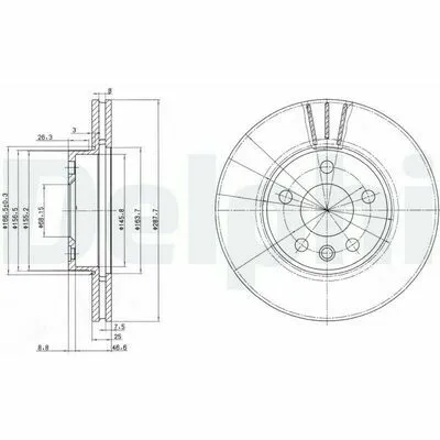 DELPHI BG3025 Disco Freno Acquista Ora