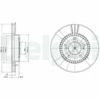 DELPHI BG3061 Disco Freno Offerta