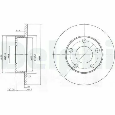 A Buon Prezzo DELPHI BG3381 Disco Freno