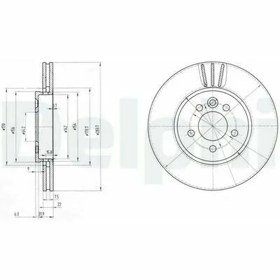 Compra Online DELPHI BG3503 Disco Freno