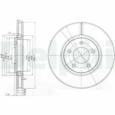 Offerta DELPHI BG3716 Disco Freno