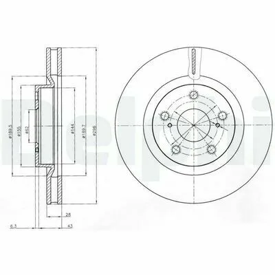 DELPHI BG4114C Disco Freno Prezzo Basso