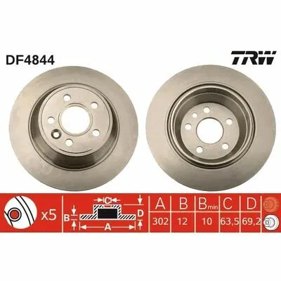 Ordina Subito TRW DF4844 Disco Freno