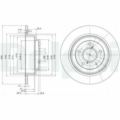 DELPHI BG2826 Disco Freno Ultimissimo Modello