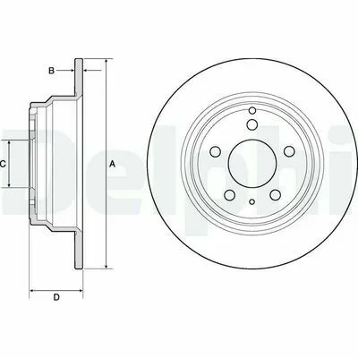DELPHI BG2842 Disco Freno Prezzo Conveniente