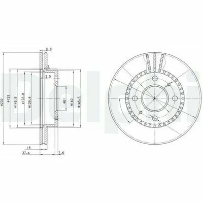 DELPHI BG3206 Disco Freno Miglior Prezzo