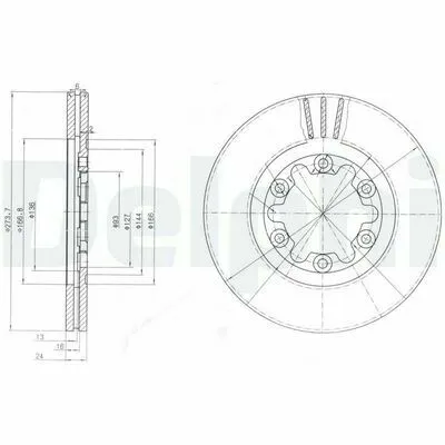 DELPHI BG3809 Disco Freno Prezzo Basso