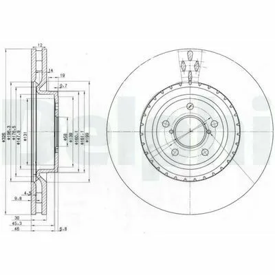 DELPHI BG3818 Disco Freno Quantità Limitata