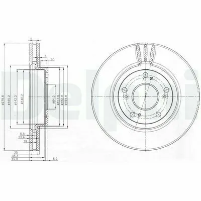 Acquista Ora DELPHI BG3977 Disco Freno