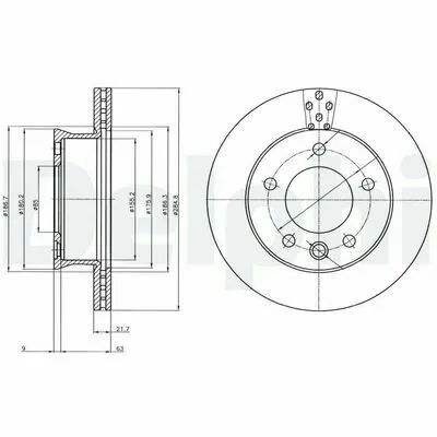 Prezzo Scontato DELPHI BG4067 Disco Freno