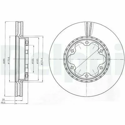 Offerta Lampo DELPHI BG4210 Disco Freno